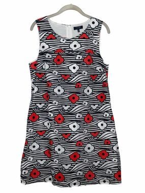Kaari Blue Women’s Sleeveless Floral Mesh A Line Dress With Pockets Sz 12 NWT
